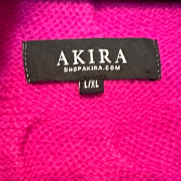 AKIRA Vibrant Pink Teddy Jacket with Fur Trim - Picture 2 of 5